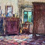 Scène d’intérieur signée Lecomte