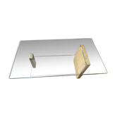 Mid-century travertine coffee table