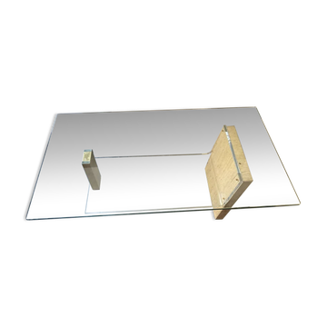 Mid-century travertine coffee table