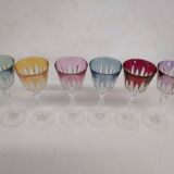 Verres à pied colorées