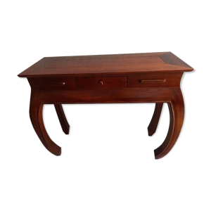 Table console déco asiatique - bois
