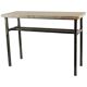Console art moderne acier peint et marbre