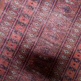 Handmade vintage Uzbek Bukhara rug 95cm x 157cm, 1950s