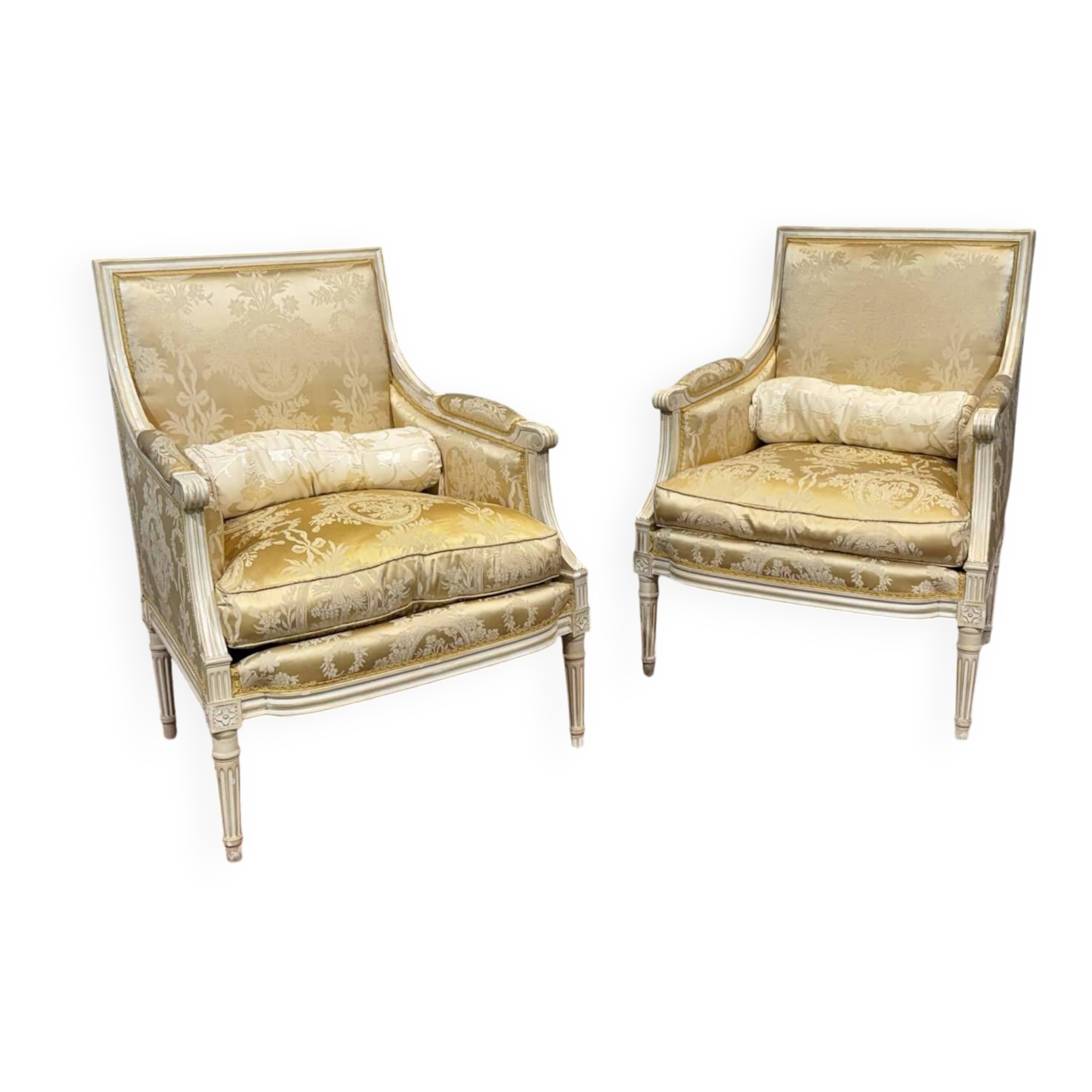 Pair of Louis XVI style armchairs from the 1960s.