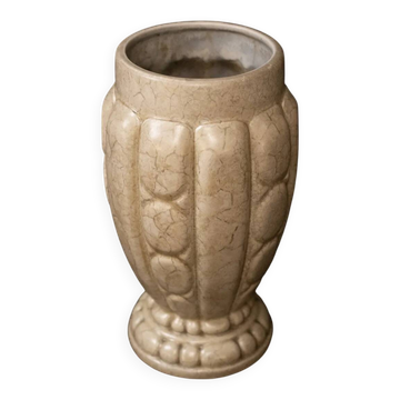 Art Deco ceramic vase by the brothers Pierre and Joseph Mougin – ivory