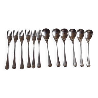 Lot of 12 cutlery sets by Guy Degrenne 18.10