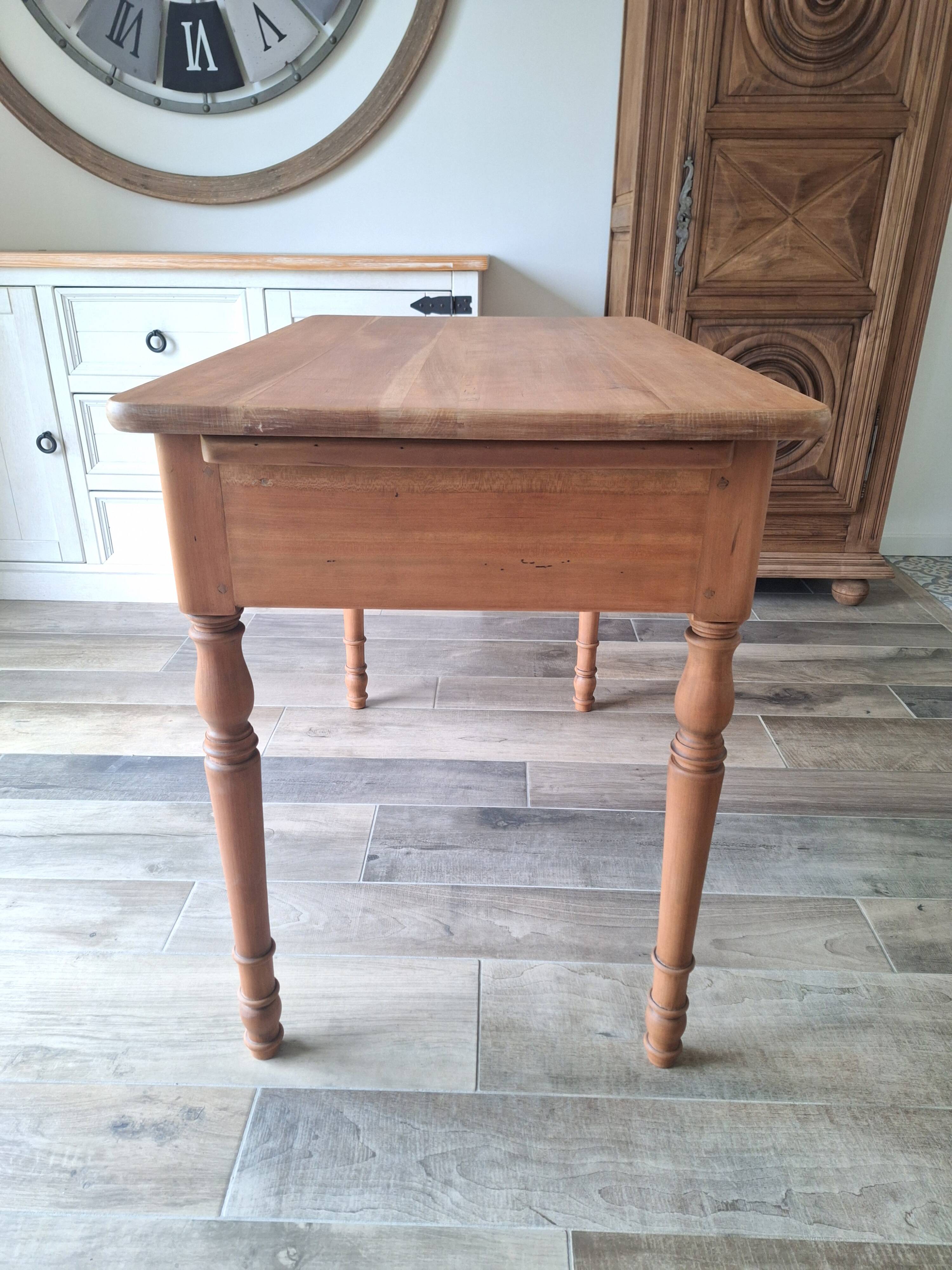 Vintage solid wood desk with extensions.