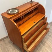 Rare secrétaire scandinave galbé origine Suède