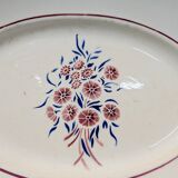 Badonviller oval platter - Francine pattern