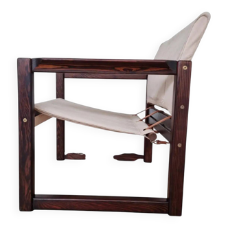 Scandinavian safari armchair by Karin Mobring, 1980s / never used