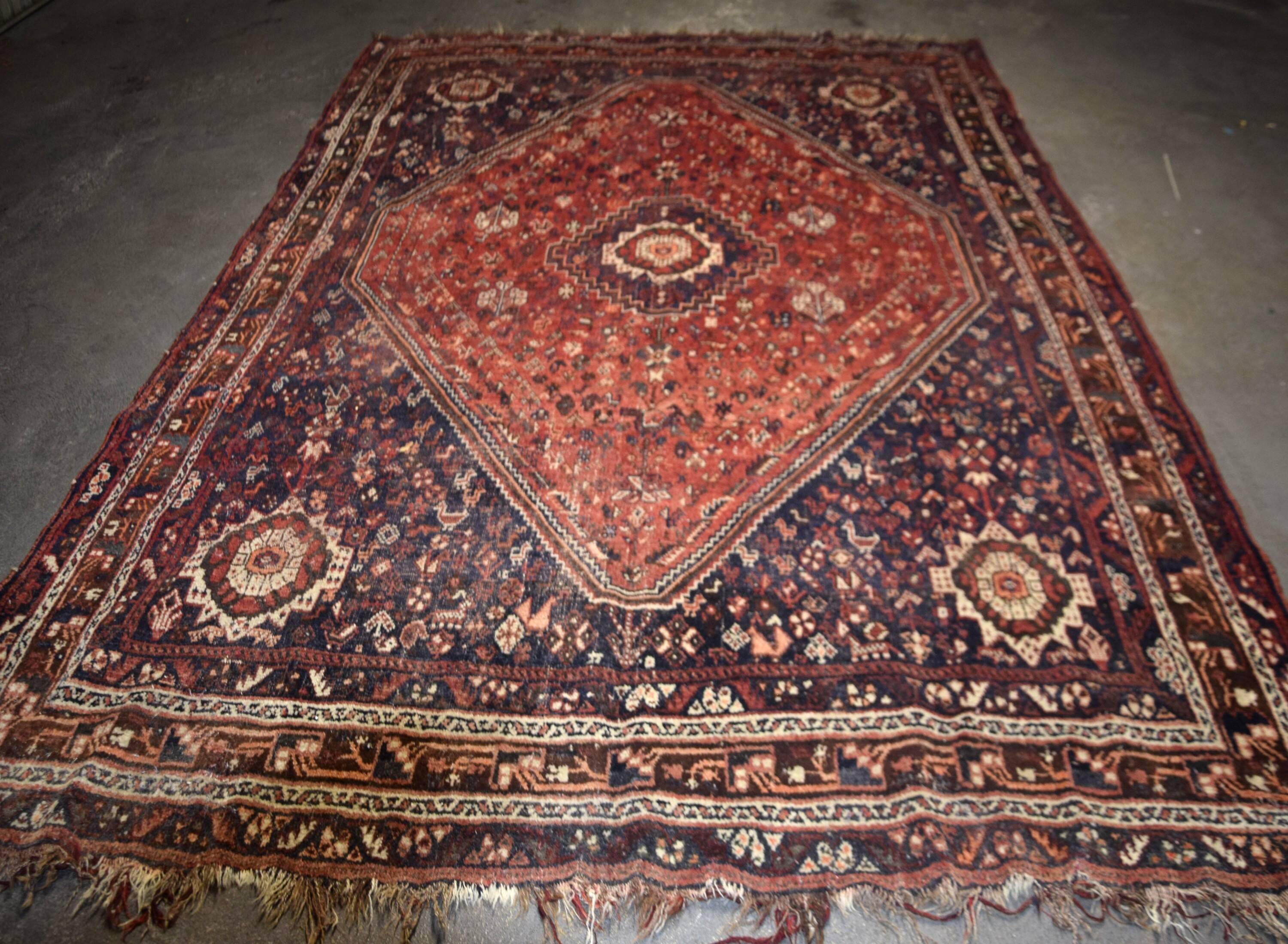 Oriental carpet Iran Shiraz, Gashghaï: 230 x 310 cm