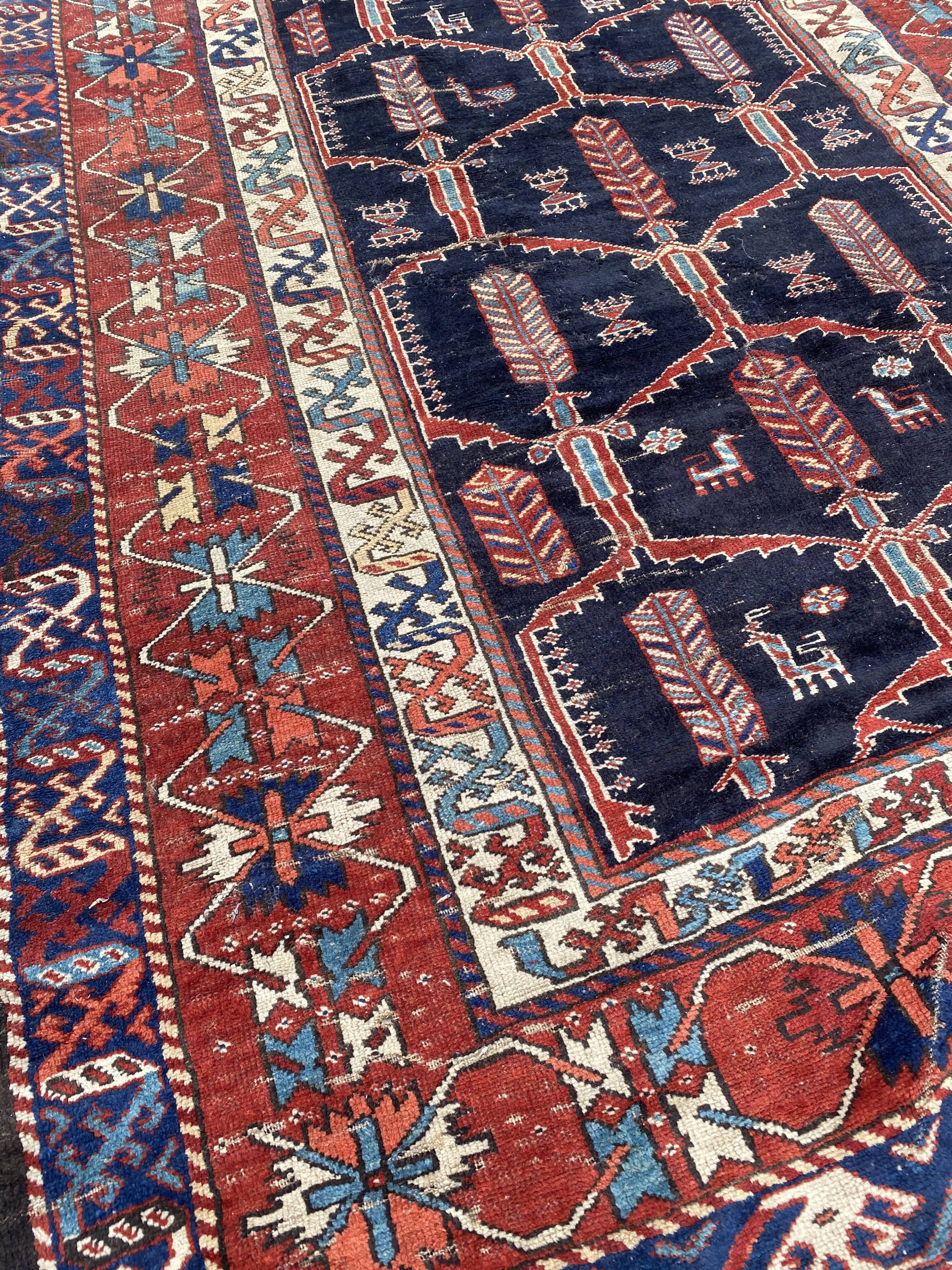 Handmade ancient Persian carpet 158x230cm