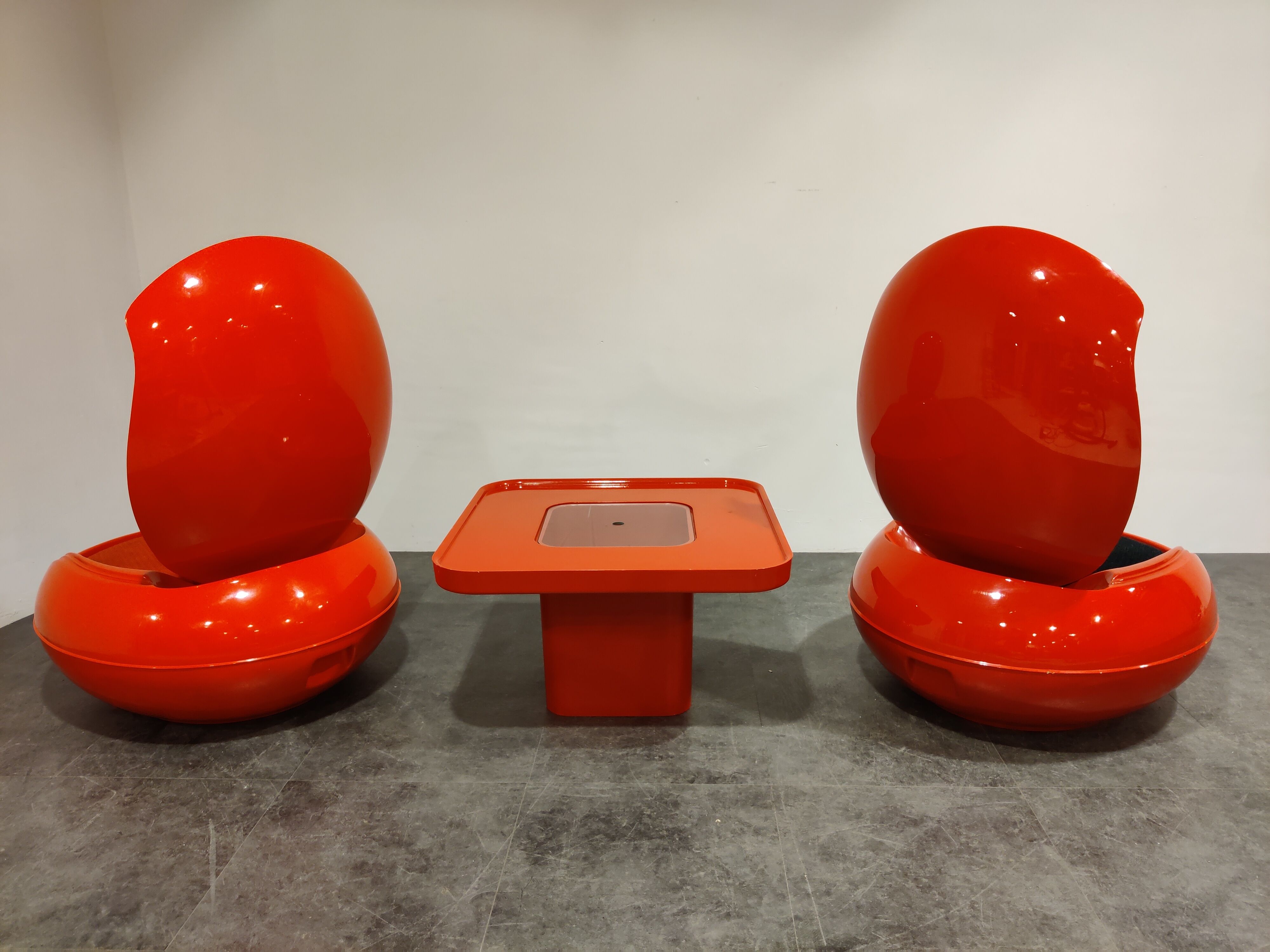 Peter Ghyczy egg chair set, 1960s