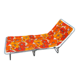 Orange vintage deckchair