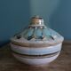 Covered pot, ceramic sugar bowl, signed