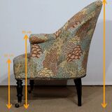 Fauteuil Crapaud, époque Louis-Philippe – 2ème moitié du XIXe