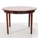 Round Rosewood Omann Jun dining room table, 1960's