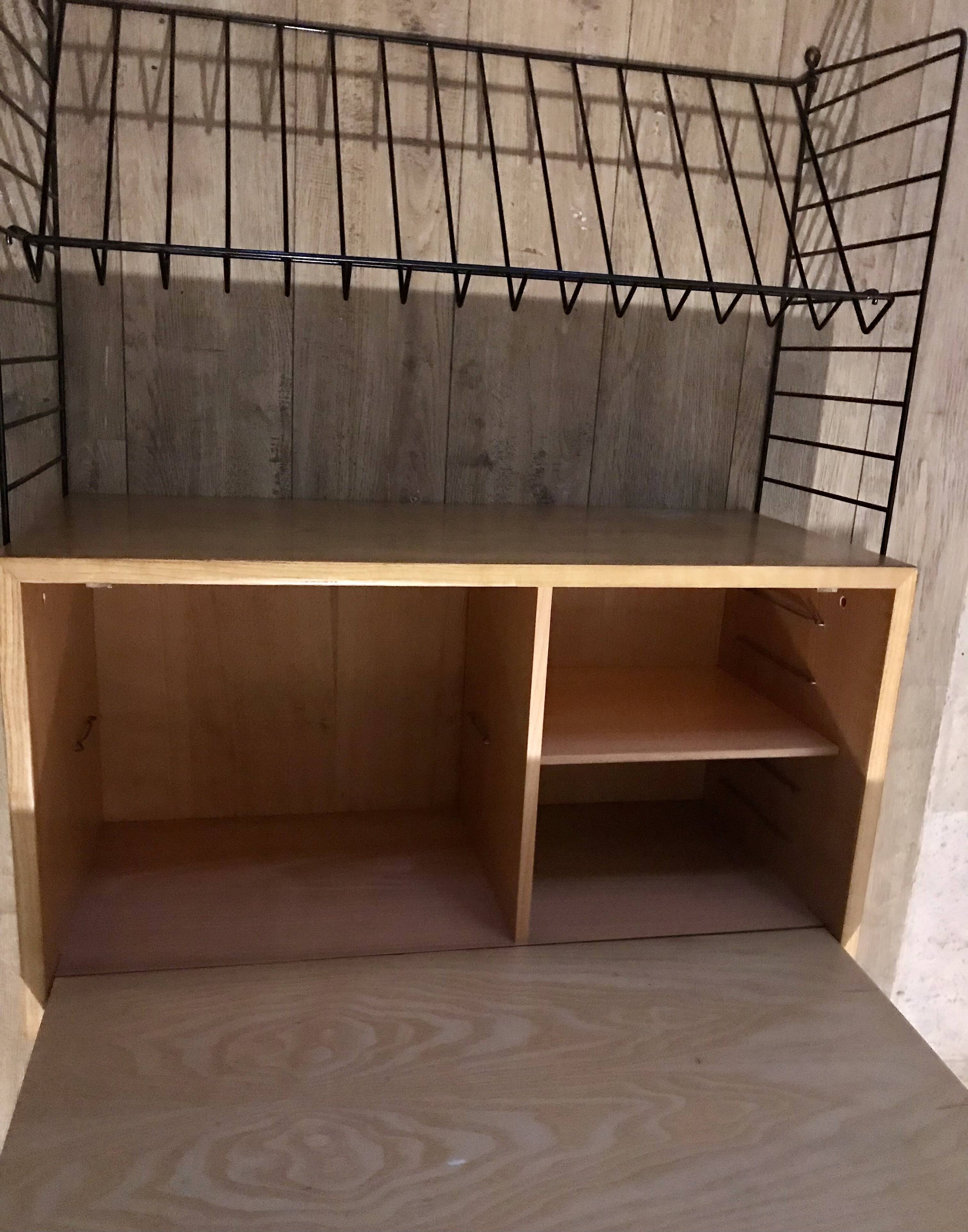 String wall unit with hanging secretary, Sweden 1960