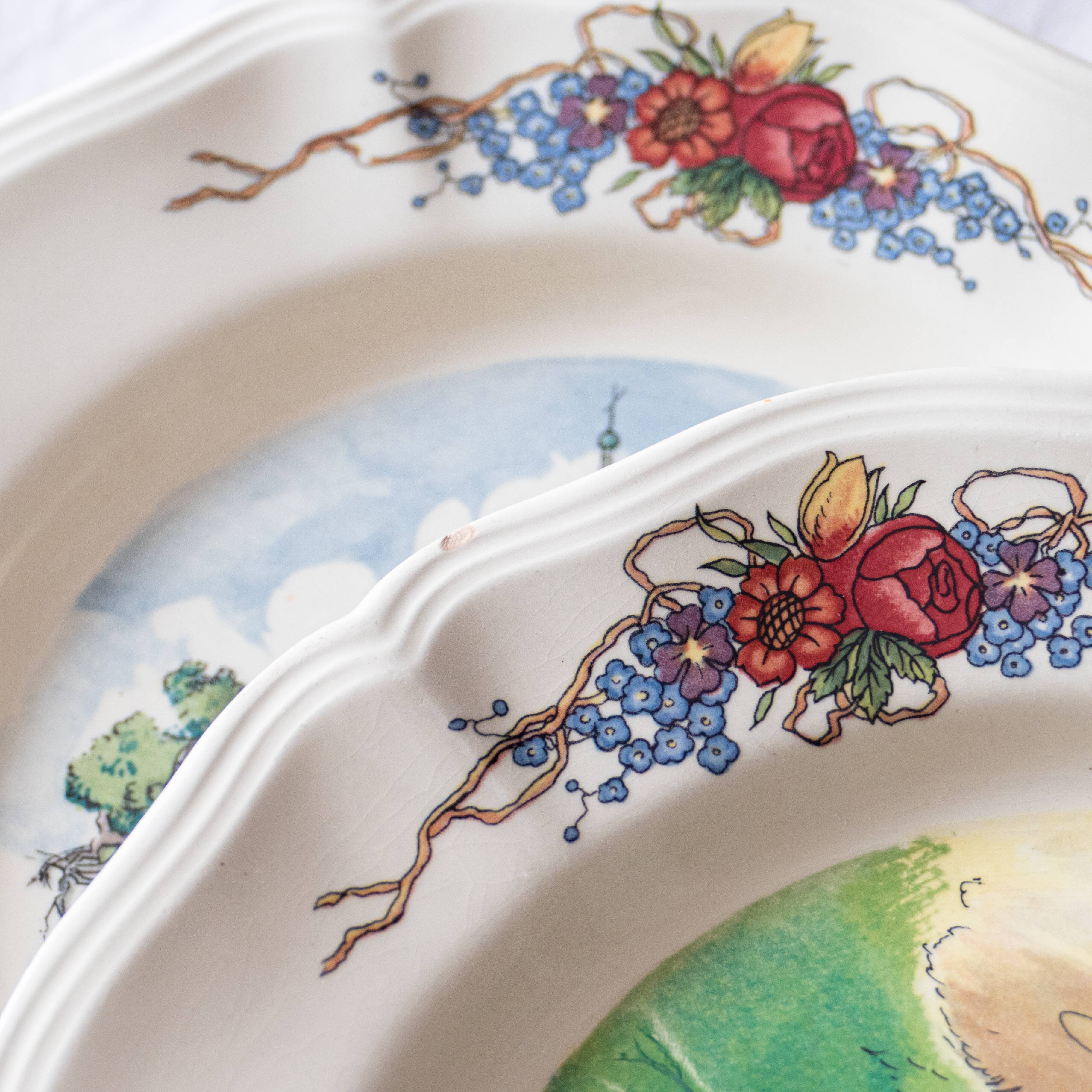 6 assiettes à dessert Obernai de Sarreguemines