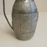 Pewter pitcher signed Laveur