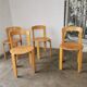 Set of 4 Rey chairs by Bruno Rey for kusch and CO