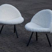 Mid-Century Sofa and Armchairs, Denmark, 1960s, Set of 3