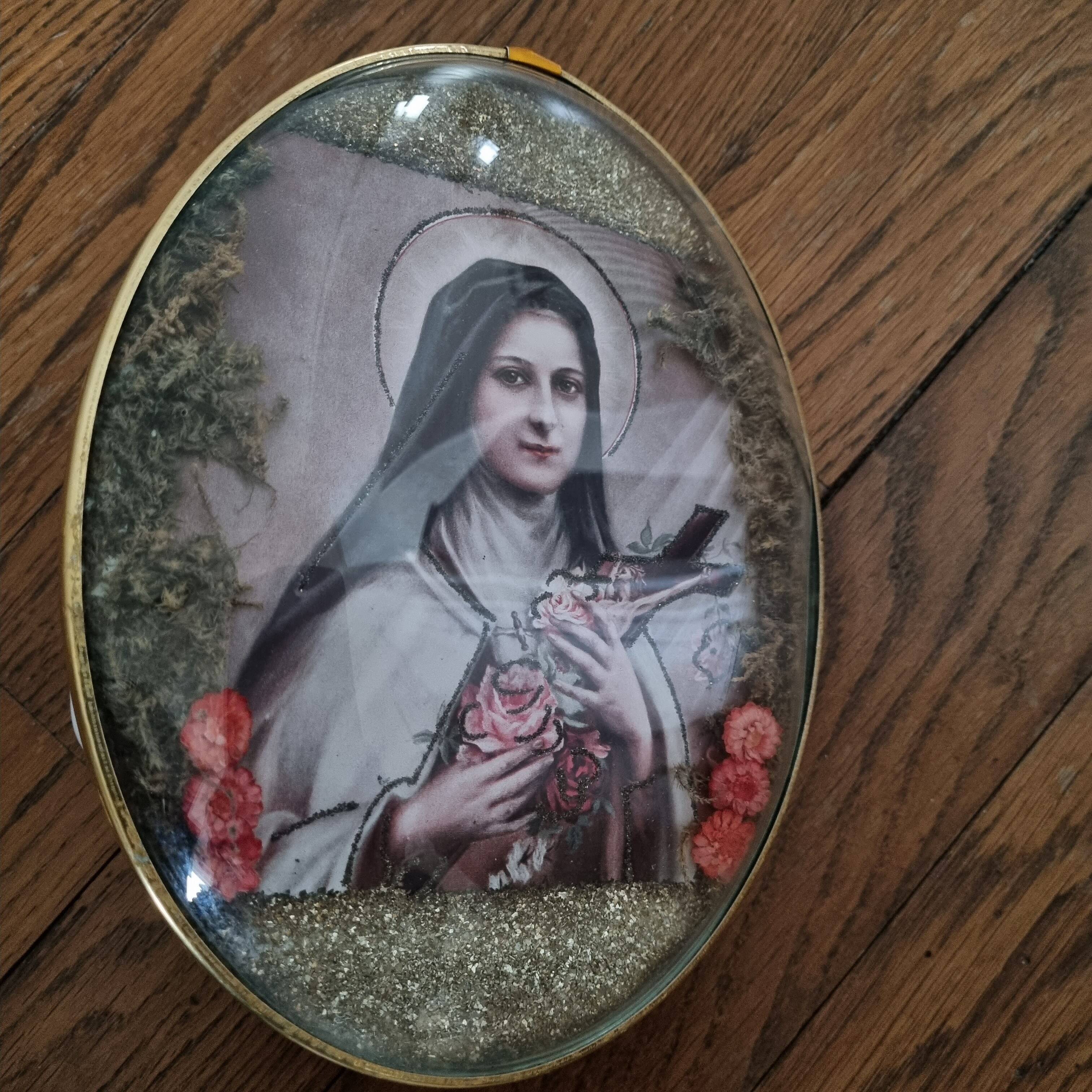 Vintage ex voto religious frame
