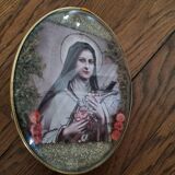 Vintage ex voto religious frame