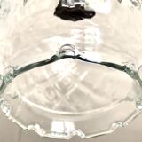 Suspension with transparent checkered glass steering wheels