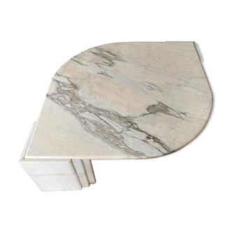 Vintage eye coffee table in 70s marble