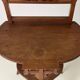 Two-tier walnut console table, 1950s, France.