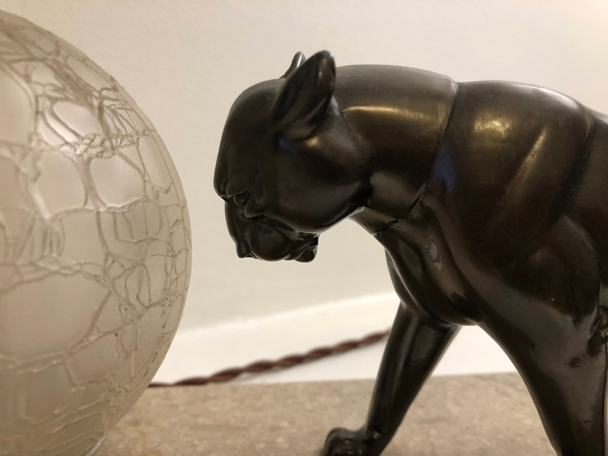 Panther lamp art deco