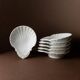6 vintage ceramic bowls in the shape of a shell - Del Vivo Firenze Italy 1970s