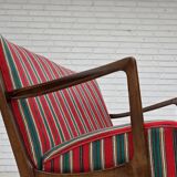 Canapé 2 places danois des années 1960 par Fritz Hansen, laine d'ameublement.