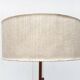 Lampe de table en teck type 25 milieu du siècle de Temde
