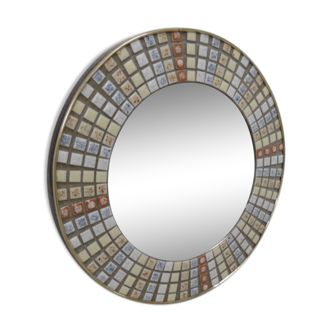 Vintage round mirror 30cm