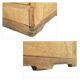 Wooden workshop cabinet with 21 labeled drawers (140 x 97 x 62cm)