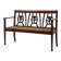 Banc art déco belge en bois de chêne des années 1920
