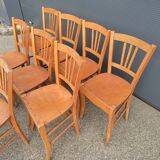 Set of 10 Luterma bistro chairs