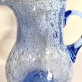 Biot bubble glass carafe signed