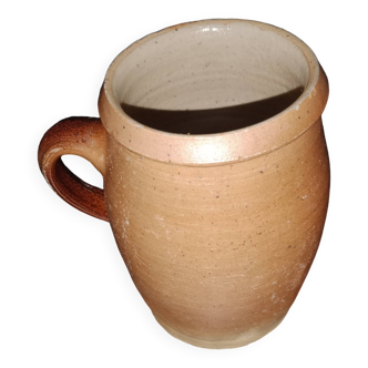 Vintage iridescent stoneware pot