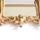Gilded wooden angel mirror, Third Republic Rococo revival.