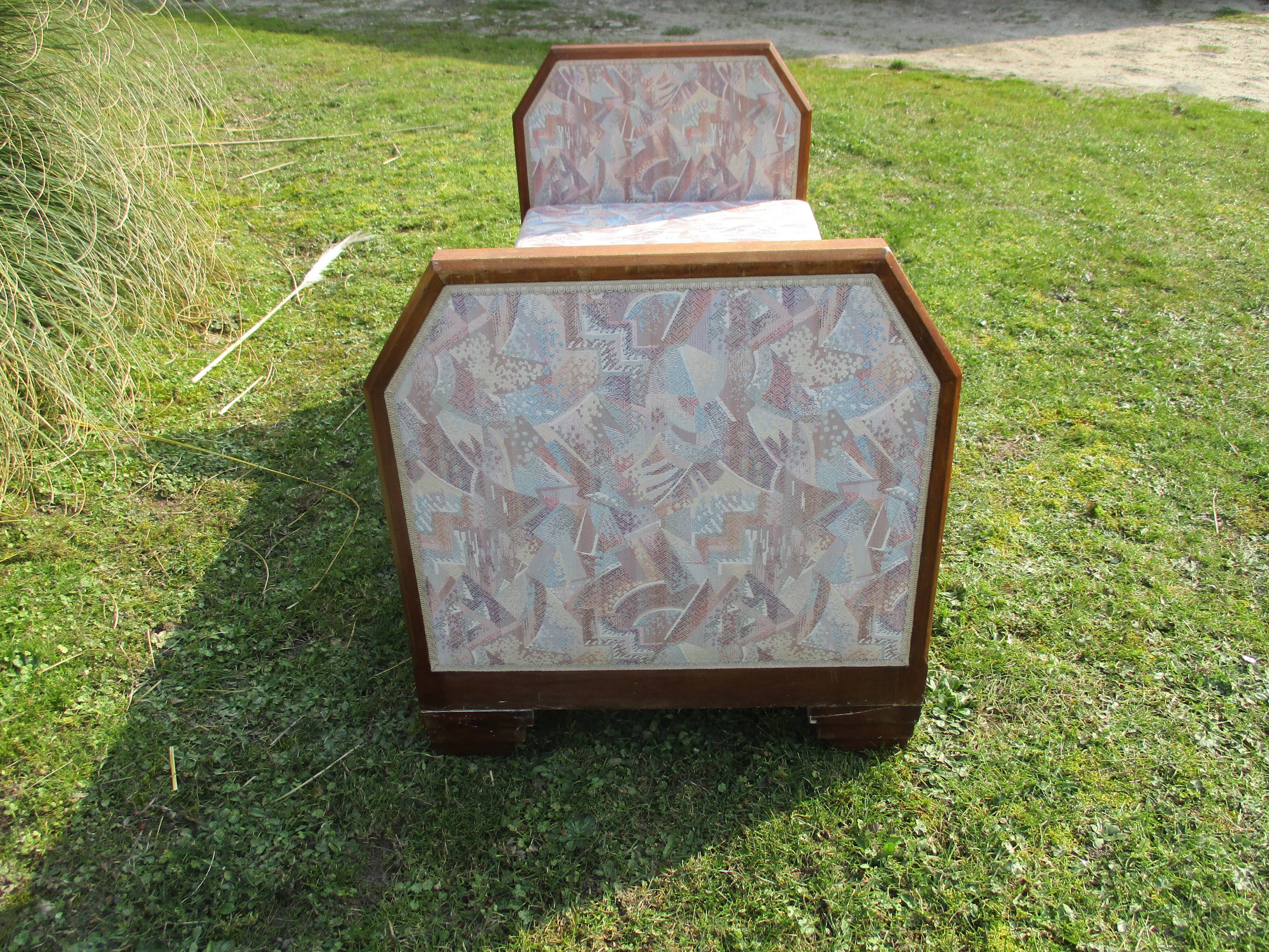 Antique Art Deco sofa bed