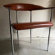 Lot de 2 chaises fasem P40 cuir cognac
