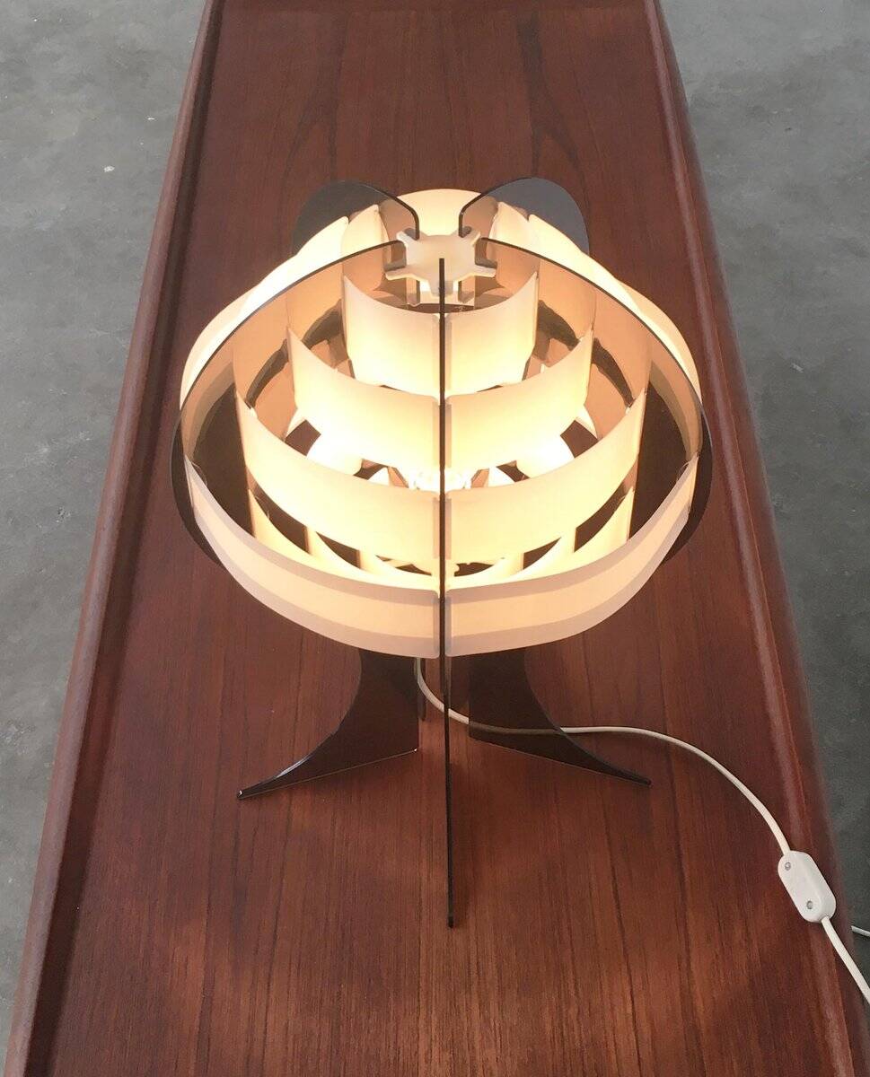 Mid-century Danish plastic table lamp by Flemming Brylle & Preben Jacobsen