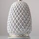 Pineapple Porcelain Table Lamp with Iridescent Glaze and Gold by Capodimont