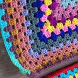 2 granny wool squares