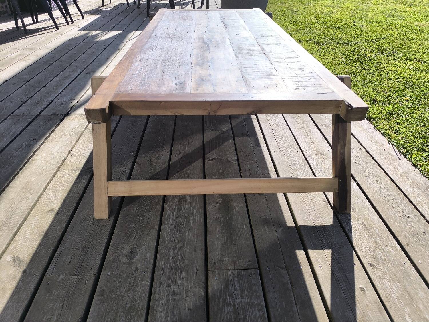 XXL coffee table in recycled wood - Industrial Style &