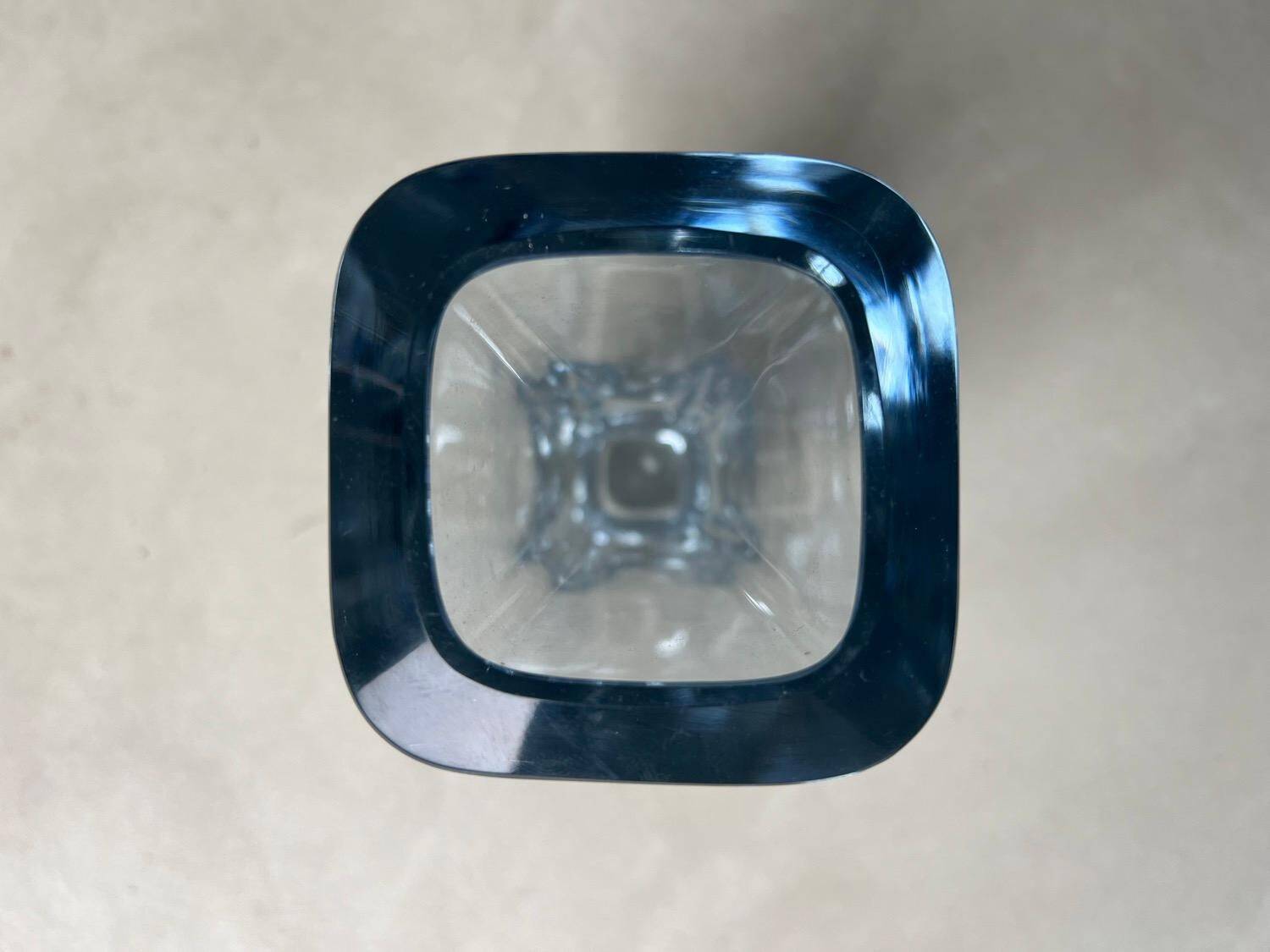 Decorative Swedish Vase, Clear Glass, Stromberg, Mid-Century Modern, Collectible