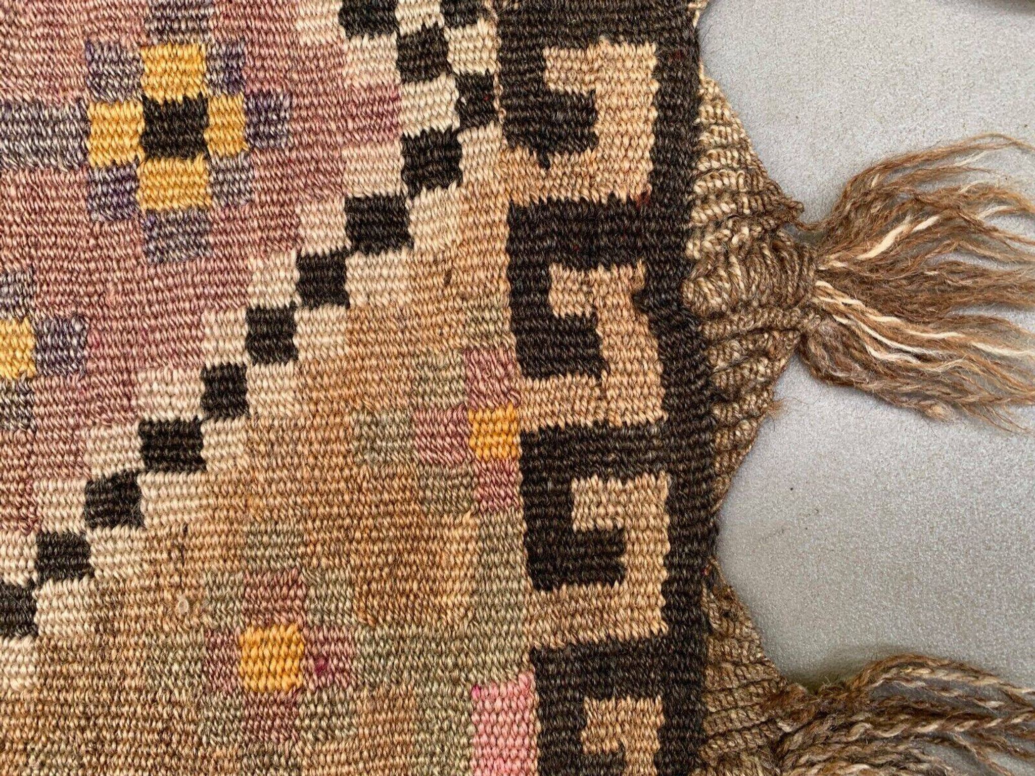 Vintage Turkish Kilim 377x152 cm wool kelim rug large